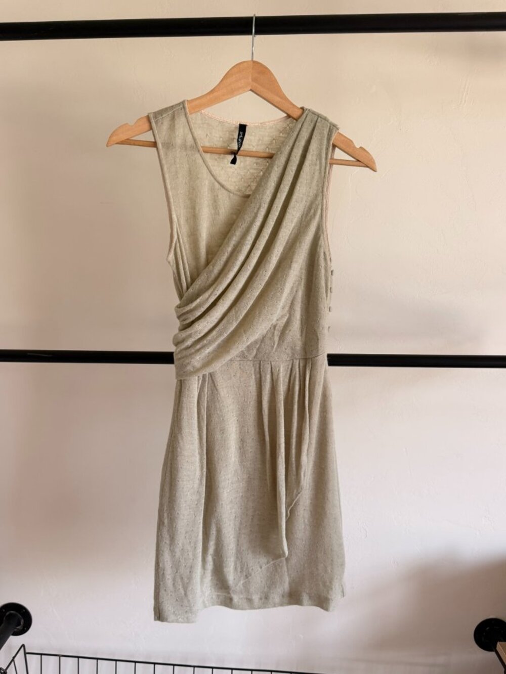 Ark & Co Twist Tan Sweater Dress S